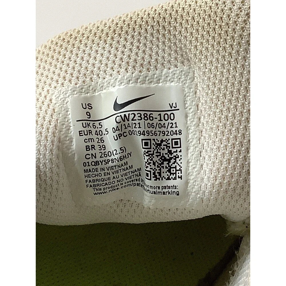 Nike Crater Impact Run Shoes Men's Size 10.5 Summit White/Grey Fog DB2477-100